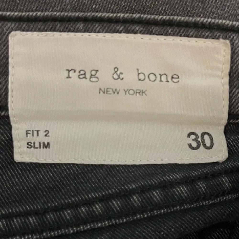 RAG & BONE Fit 2 Shelter Slim Fit Dark Grey Authentic Stretch Jean Men’s Size 30 - Picture 7 of 9